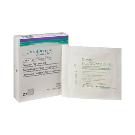 ConvaTec 187901 DuoDerm Extra Thin Hydrocolloid Dressing, 3 x 3 Inch