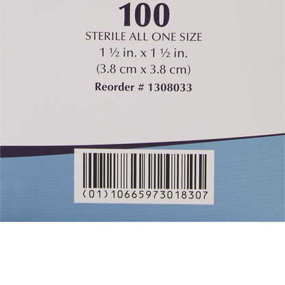 American® White Cross Sheer Adhesive Spot Bandage, 1½ x 1½ Inch