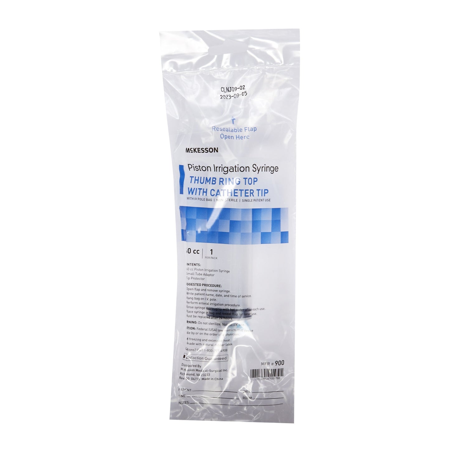 McKesson Enteral Feeding / Irrigation Syringe, 60 mL