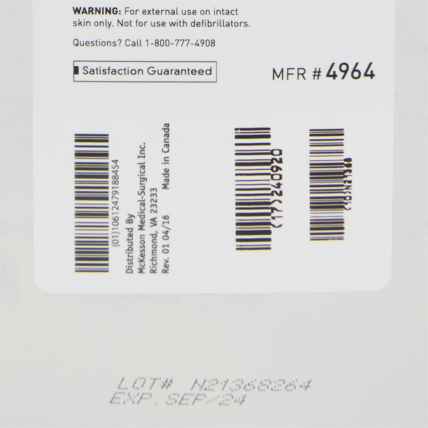 McKesson Ultrasound Gel, Clear, 5 Liter Cubitainer