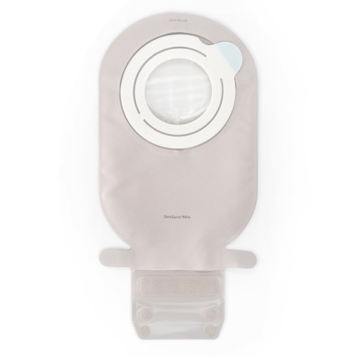 SenSura® Mio Flex 2-Piece Transparent Ostomy Pouch, Red Match