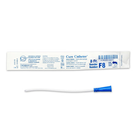 ConvaTec F8 Cure Catheter Urethral Catheter, 8 Fr., Female, Straight