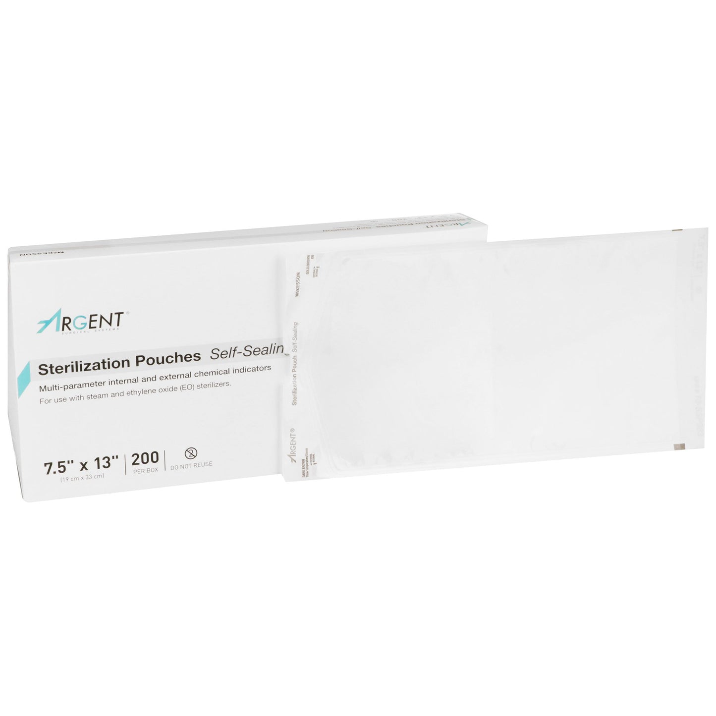 McKesson Argent® Sure-Check® Sterilization Pouch, 7½ x 13 Inch