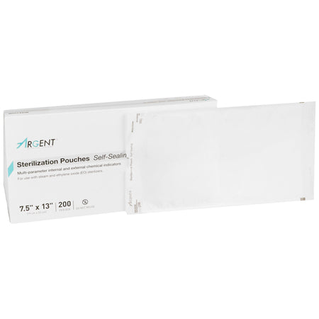 McKesson 73-SSP383 Argent Sure-Check Sterilization Pouch, 7½ x 13 Inch