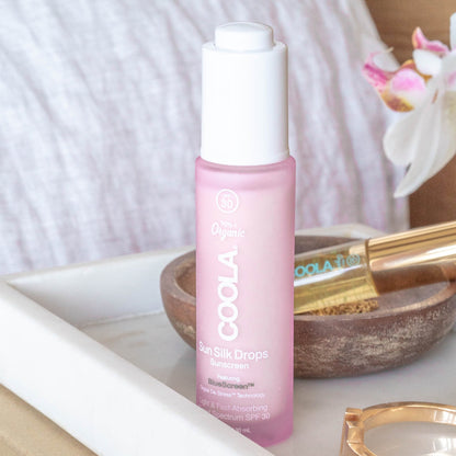 Sunscreen COOLA® Silk Drops SPF 30 Liquid 1 oz. Bottle