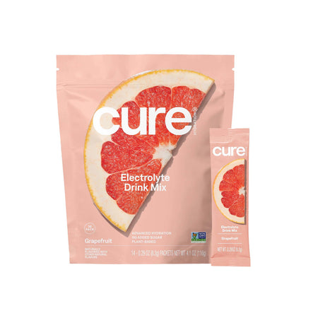 Cure Hydration HM1004 Electrolyte Drink Mix made with Coconut Water, Grapefruit, 7.7-gram Packets