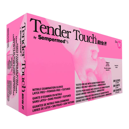 Sempermed TTNF203 Tender Touch Nitrile Exam Glove, Medium, Lavender