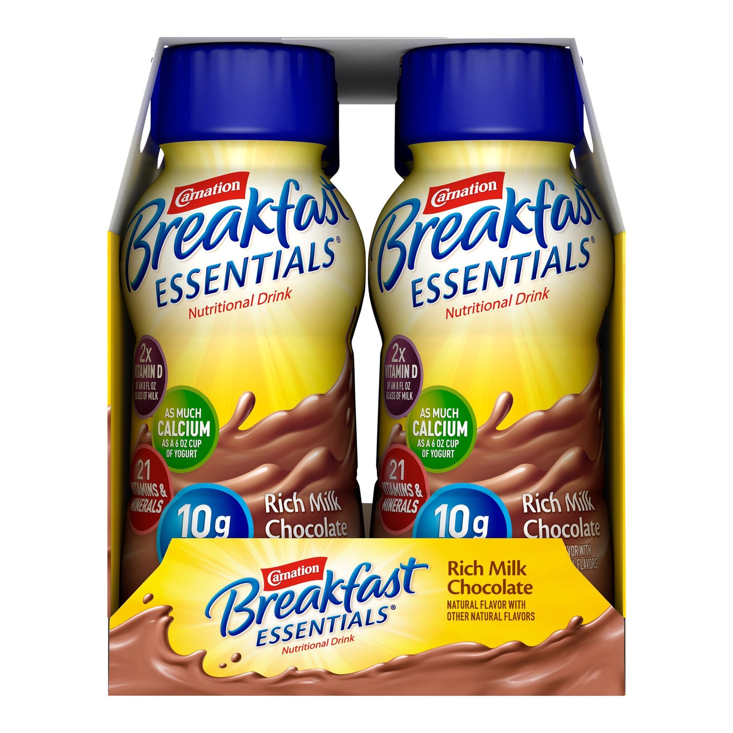 Carnation Breakfast Essentials® Chocolate Nutritional Drink, 8-ounce bottle
