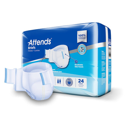 Attends® Briefs, Adult, Large, Heavy Absorbency, Disposable