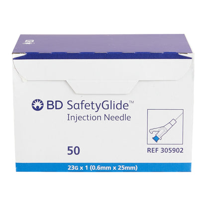 BD 305902 SafetyGlide™ Hypodermic Needle, 23 Gauge, 1 Inch Length