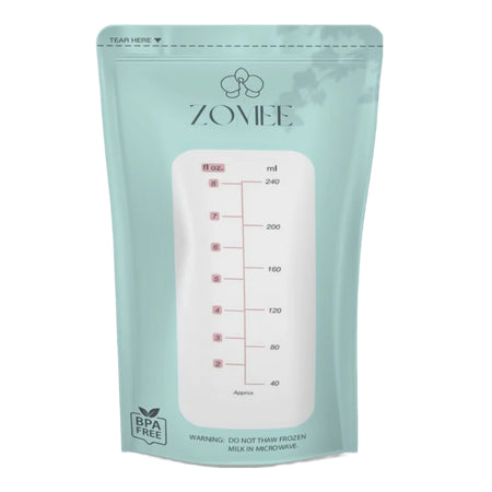 Zev Supplies Corp ZMSB100 Breast Milk Storage Bag Zomee 8 oz. Food Grade Plastic