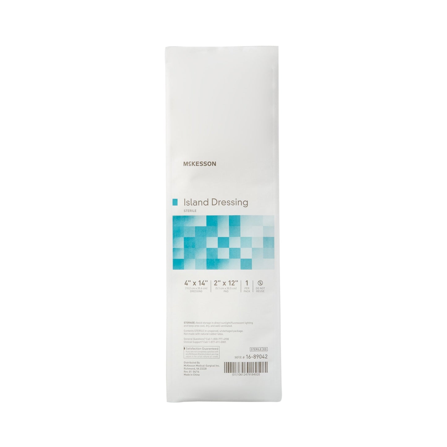McKesson White Adhesive Dressing, 4 x 14 Inch