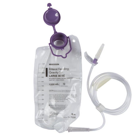 McKesson 16-702505 Gravity Feeding Bag Set, 1200 mL