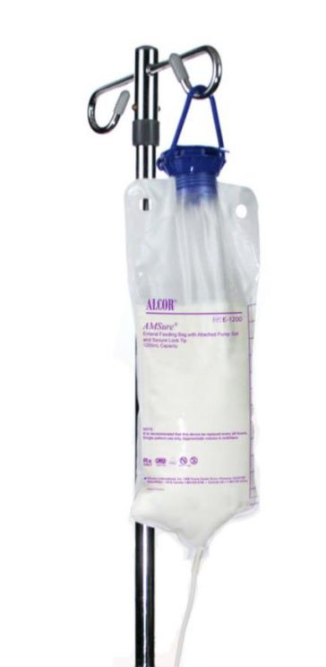Amsino Alcor® AMSure® Enteral Feeding Pump Bag Set, 500 mL