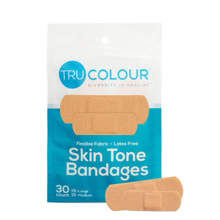 Tru-Colour TCB-161 Skin Tone Adhesive Bandages for Fair Skin Tone Shades