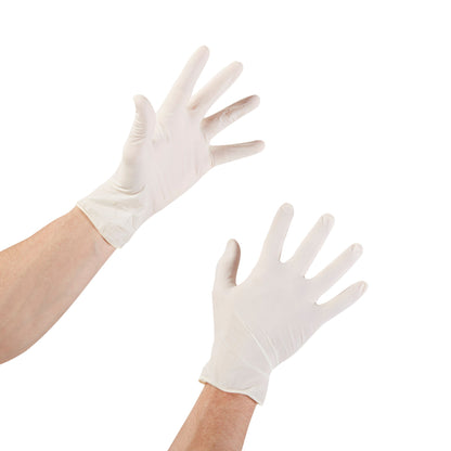 McKesson Confiderm® CL Latex Exam Glove, Medium, Ivory