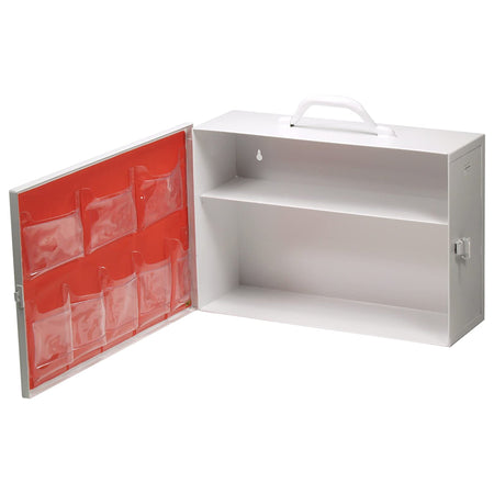 Mobile First Aid Cabinet Mobile Stainless Steel 2 Shelves