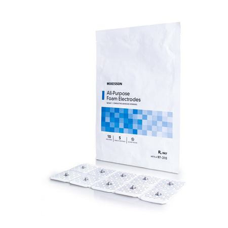 McKesson 87-310 ECG Monitoring Electrode Snap Connector Conductive Adhesive Gel Foam Backing Adult