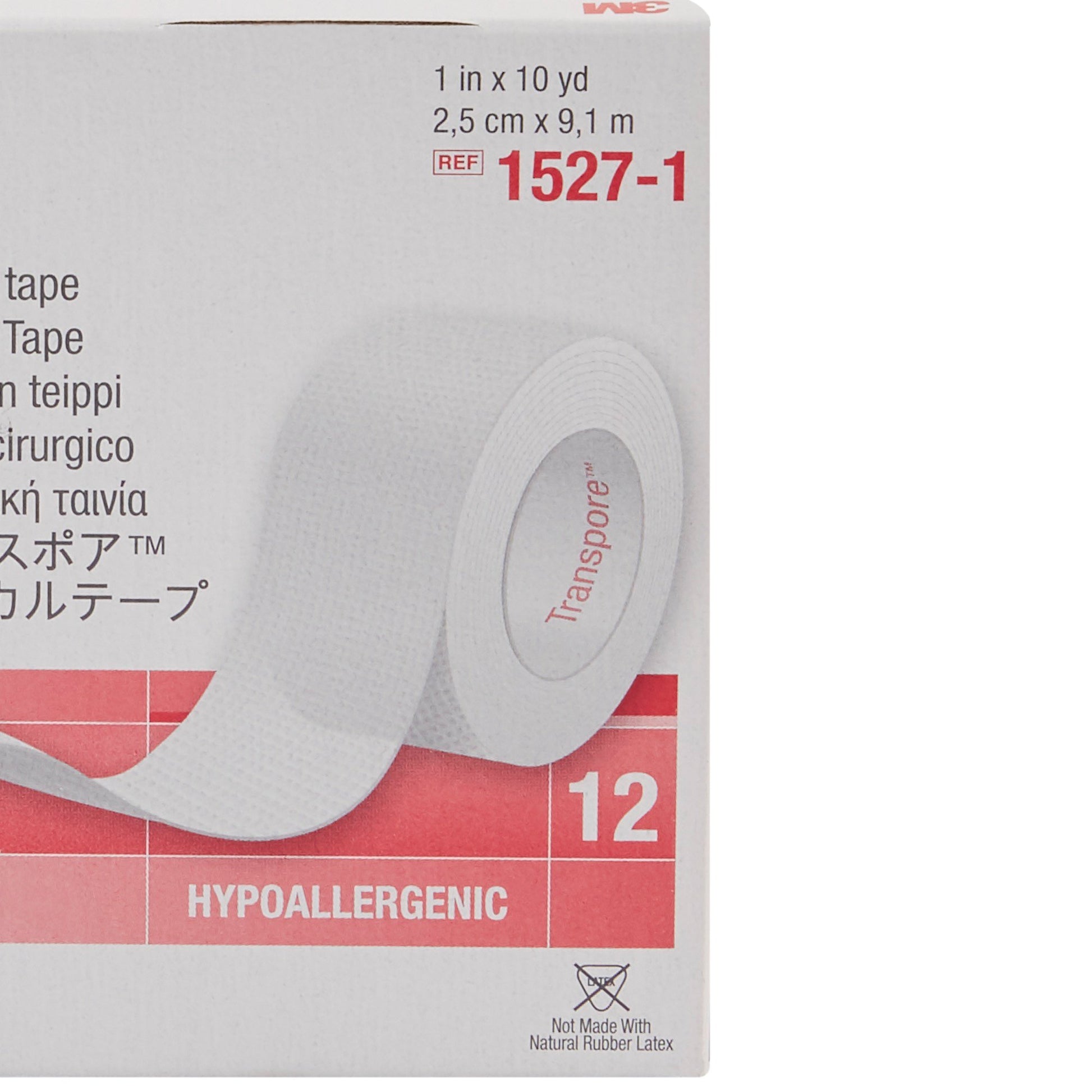 3M Transpore Plastic Medical Tape, 1 Inch x 10 Yard, Transparent by Solventum Corporation product image - view 6