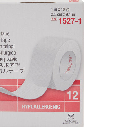 3M Transpore Plastic Medical Tape, 1 Inch x 10 Yard, Transparent by Solventum Corporation product image - view 6
