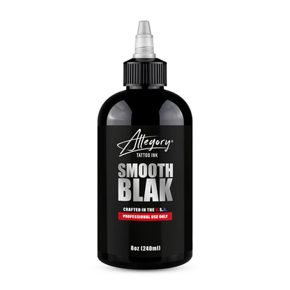 Allegory Blak Tattoo Inks: Smooth, Ultra, Blak, 8oz - Black
