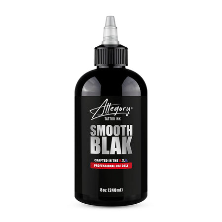 Allegory Blak Tattoo Ink, 8 oz — Smooth Blak, Ultra Blak & Blak