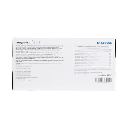 McKesson Confiderm 3.5C Nitrile Exam Glove, Extra Small, Blue by McKesson Brand product image - view 7