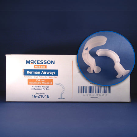 McKesson 16-291B Oralpharyngeal Berman Airway 90mm Adult NonSterile