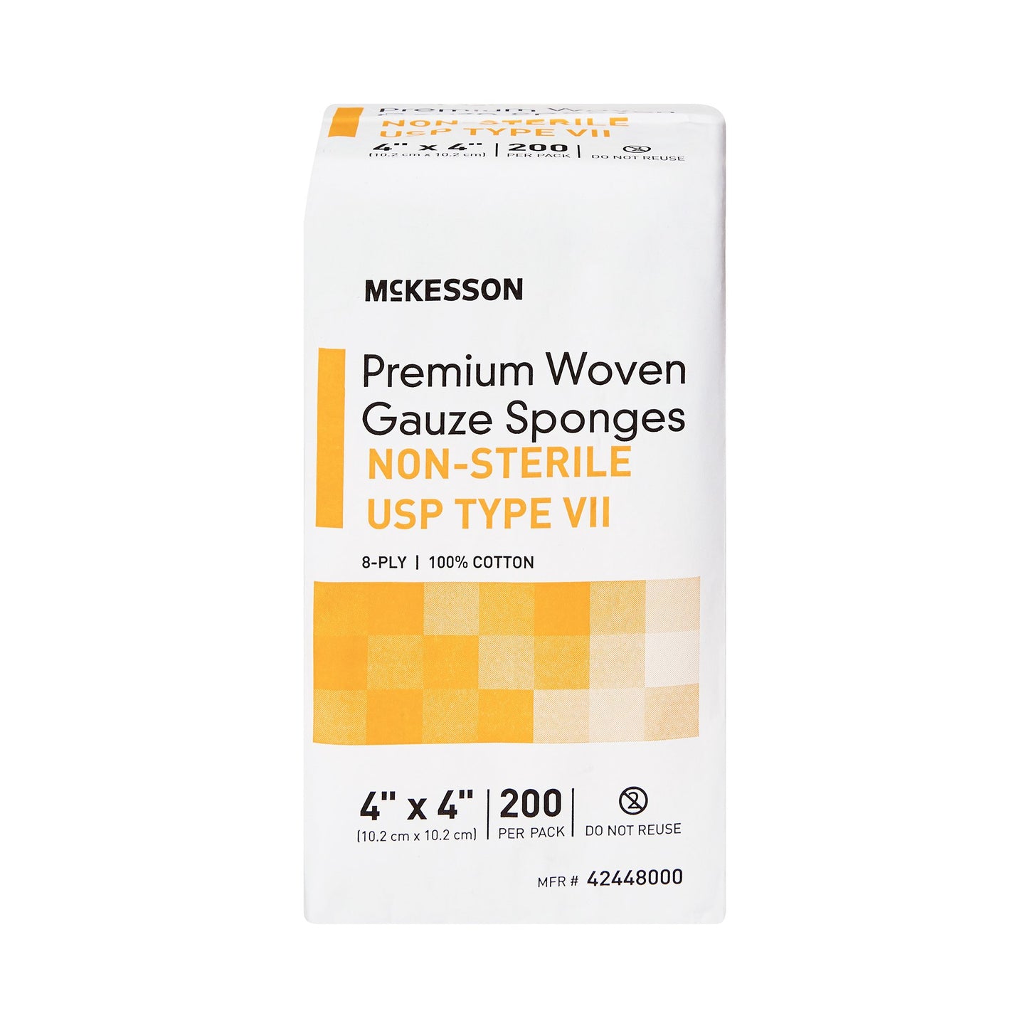 McKesson USP Type VII Gauze Sponge, 4 x 4 Inch, 8-Ply