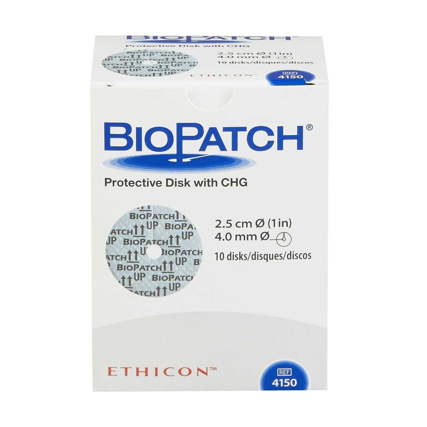 Biopatch® I.V. Dressing with CHG, 1 Inch Disk With 4-mm Center Hole