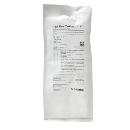 High Flow Y-Adapter PINNACLE® Rubber Latex-Free
