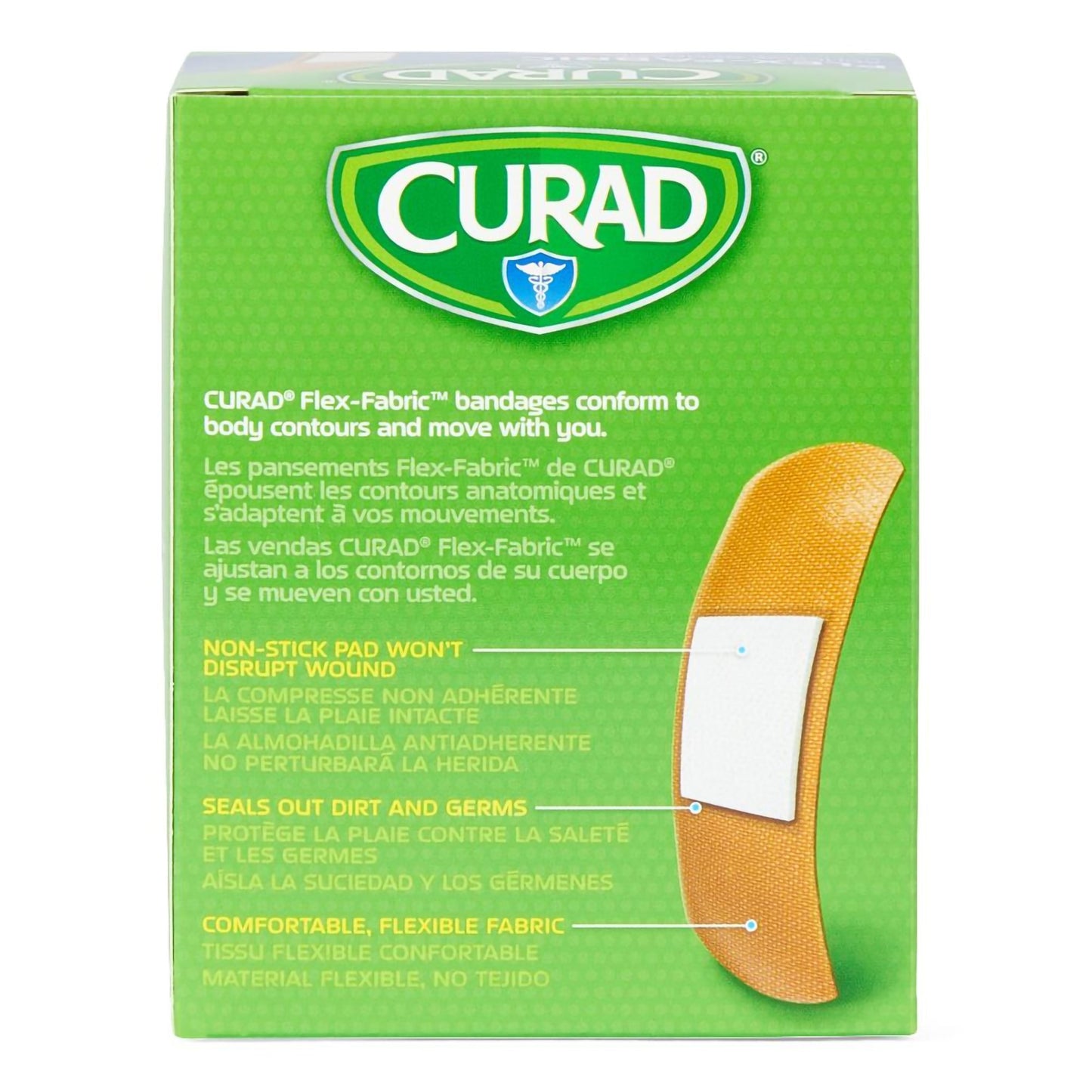 Comfort Cloth Tan Adhesive Strip, 1 x 3 Inch by Medline product image - view 5
