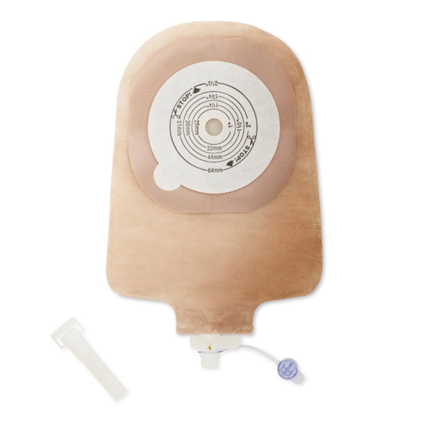 Urostomy Pouch System Premier™ One-Piece System 9 Inch Length Flat, Trim to Fit Up to 2-1/2 Inch Stoma Drainable