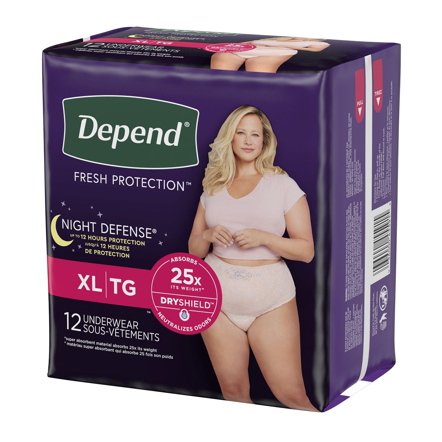 Depend® Night Defense® Women's Absorbent Underwear, X-Large