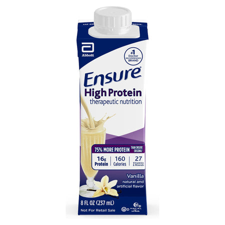 Abbott Nutrition 64898 Ensure High Protein Therapeutic Nutrition Shake, Vanilla, 8-ounce carton