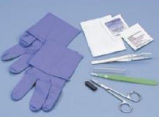 Busse 744 Hospital Disposables Sharp Debridement Tray