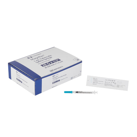 Cardinal 8881882812 Magellan Tuberculin Syringe with Needle, 28 Gauge