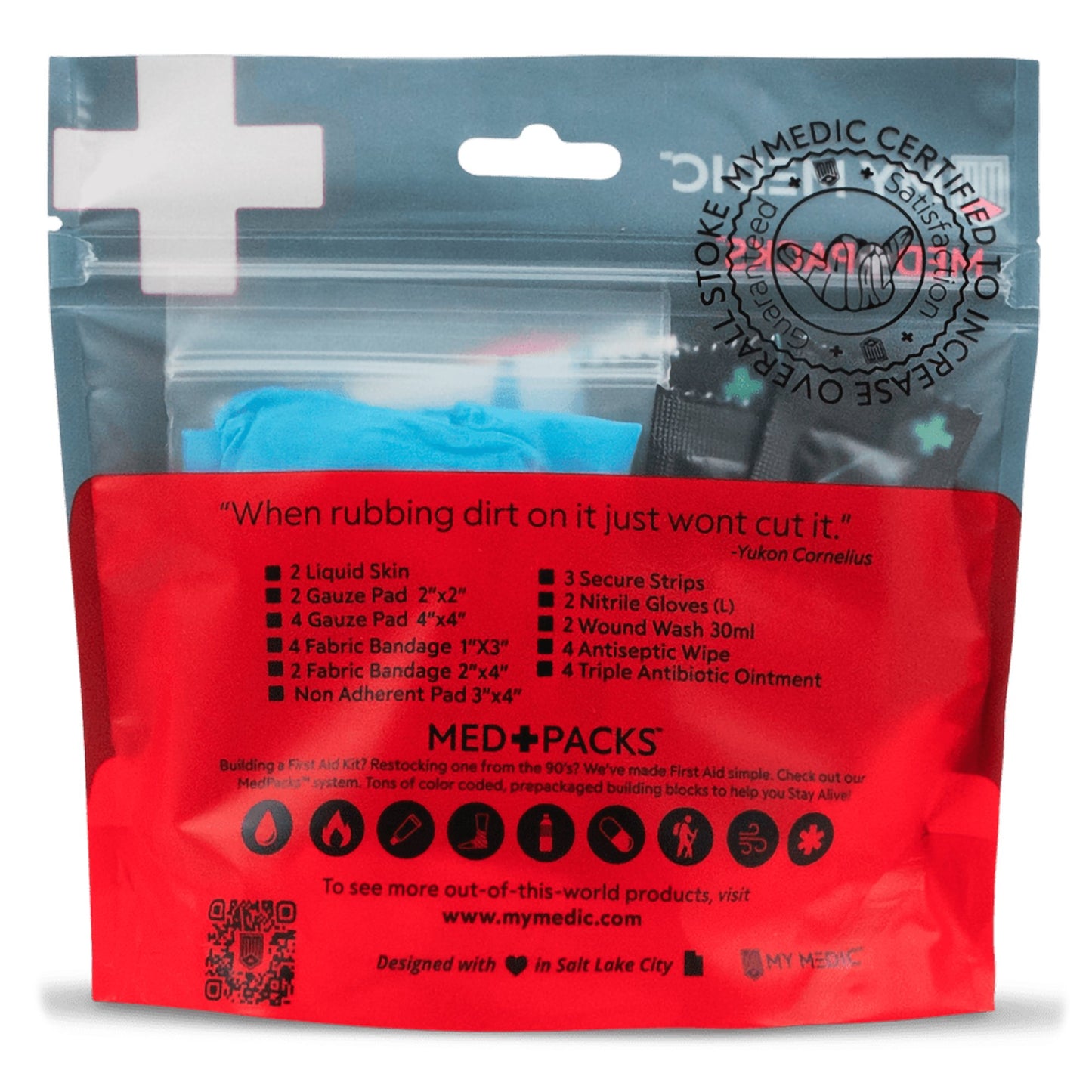 Med Packs™ First Aid Kit for Cuts, Scrapes – Injury Supplies in Portable Pouch