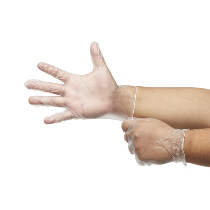 McKesson Vinyl Exam Glove, Extra Large, Clear