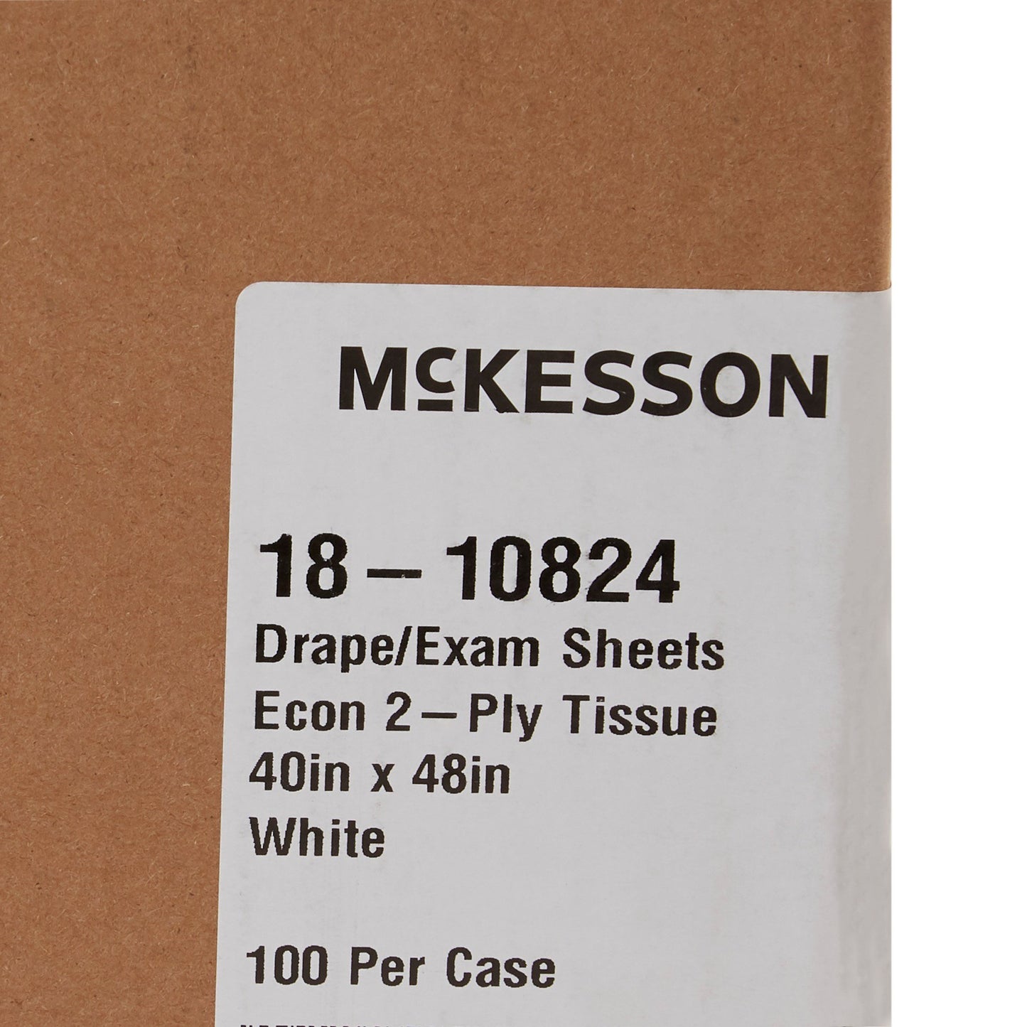 McKesson Nonsterile Physical Exam Drape, 40 x 48 Inch