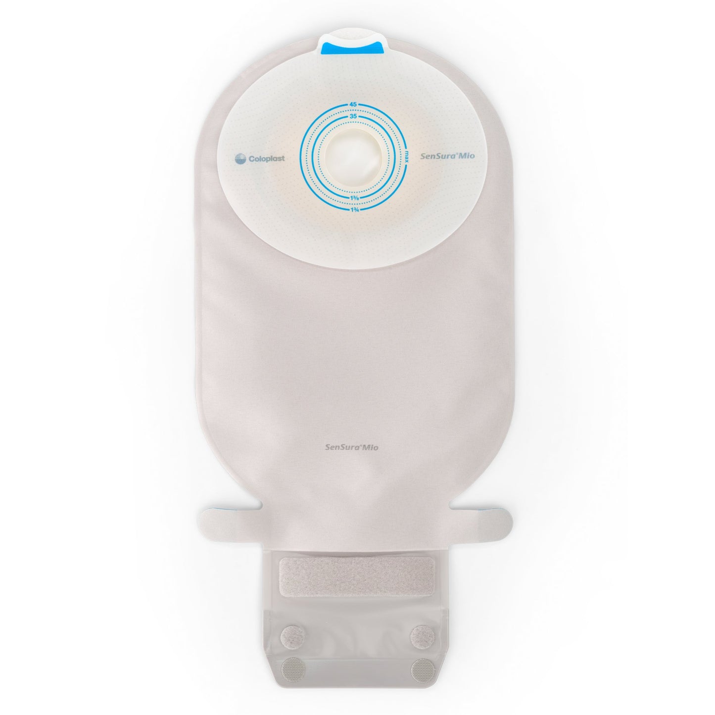 SenSura® Mio Flat 1-Piece Transparent Ostomy Pouch, 38mm Stoma