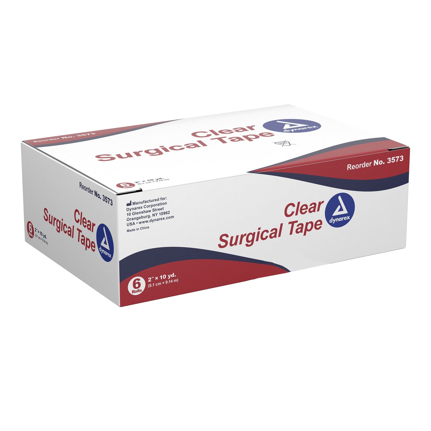 dynarex® Adhesive Medical Tape, 2 Inch x 10 Yard, Transparent