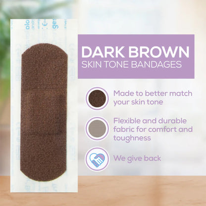 TruColour® Dark Brown Adhesive Strip, 1 x 3 Inch