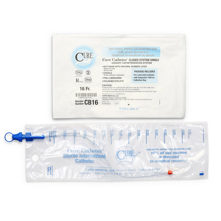 ConvaTec CB16 Cure Catheter Intermittent Catheter Tray, 16 Fr.