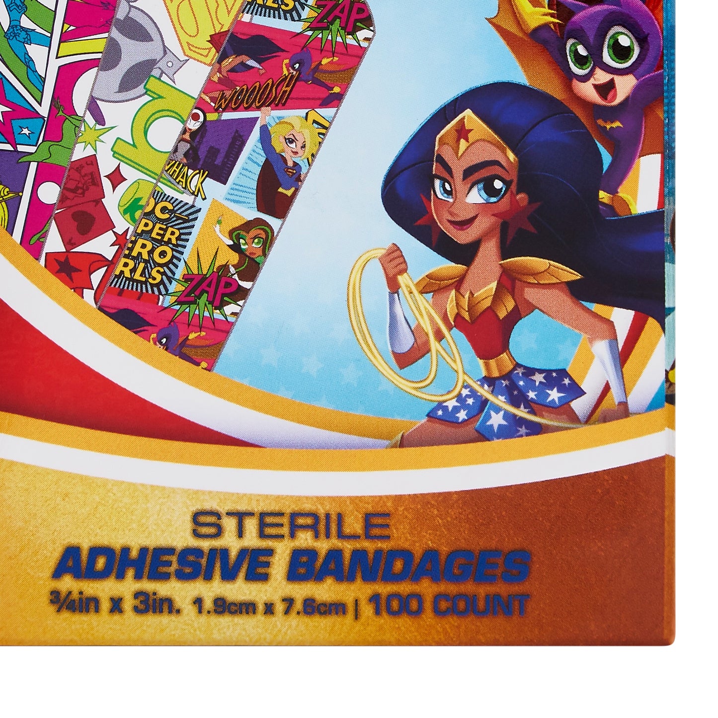 American® White Cross First Aid DC Super Hero Girls Kid Design Adhesive Strips