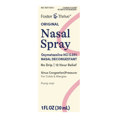 McKesson 70677103901 Foster & Thrive Oxymetazoline 0.05% Saline Nasal Spray