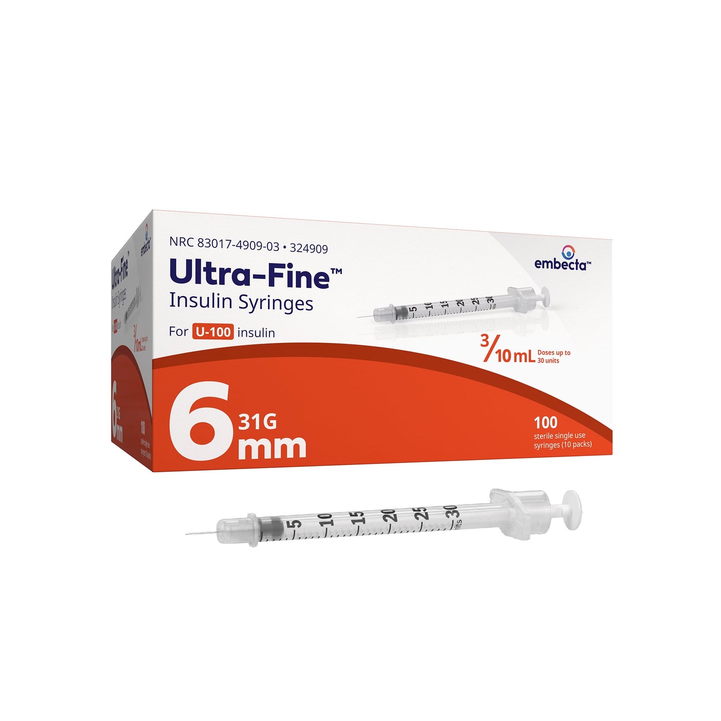 Ultra-Fine™ Insulin Syringe with Needle
