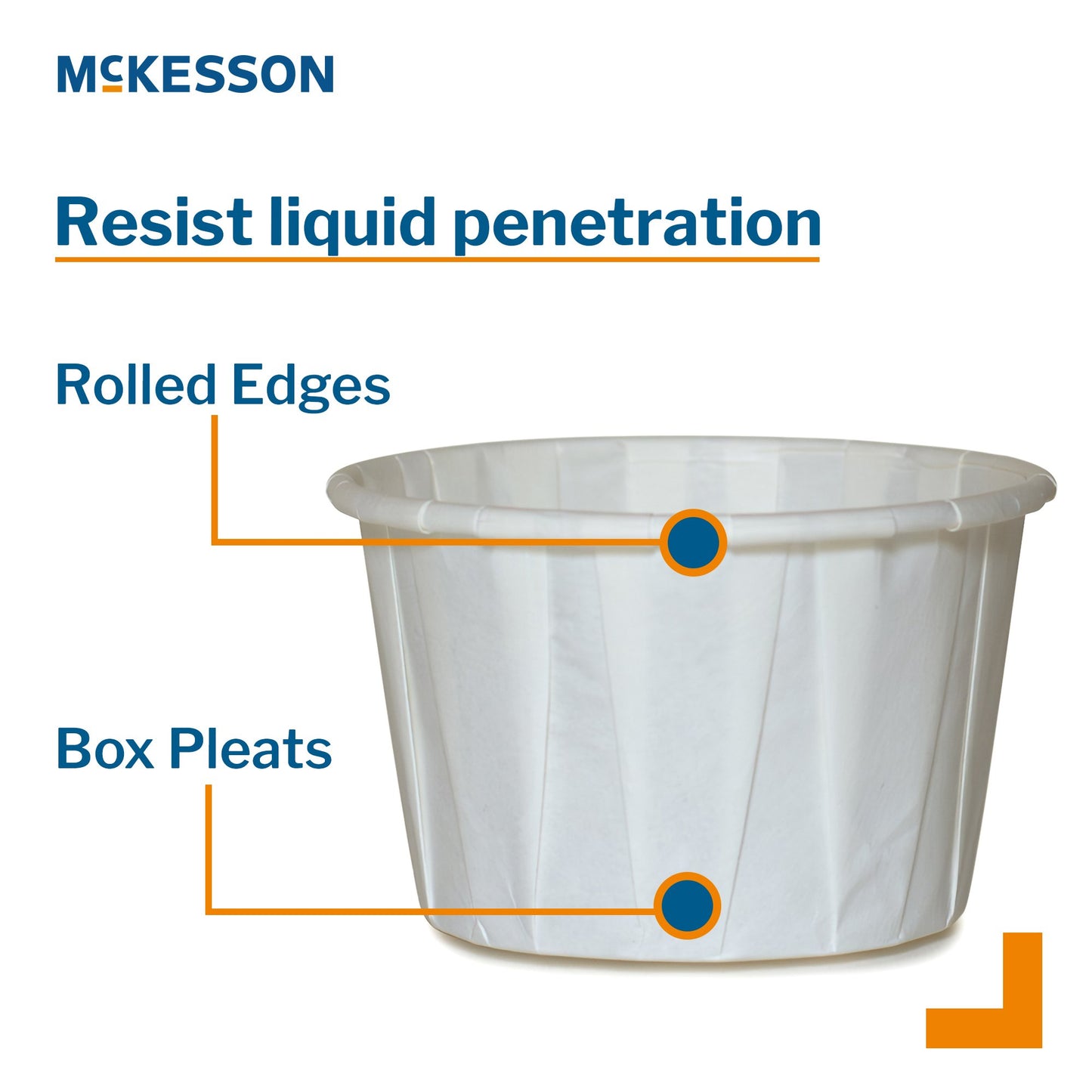 Souffle Cup McKesson 3.5 oz. White Paper Disposable