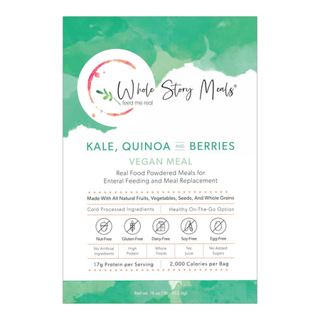 Whole Story Meals 7123 Oral Supplement Kale Quinoa Berry Flavor Powder 16 oz. Pouch