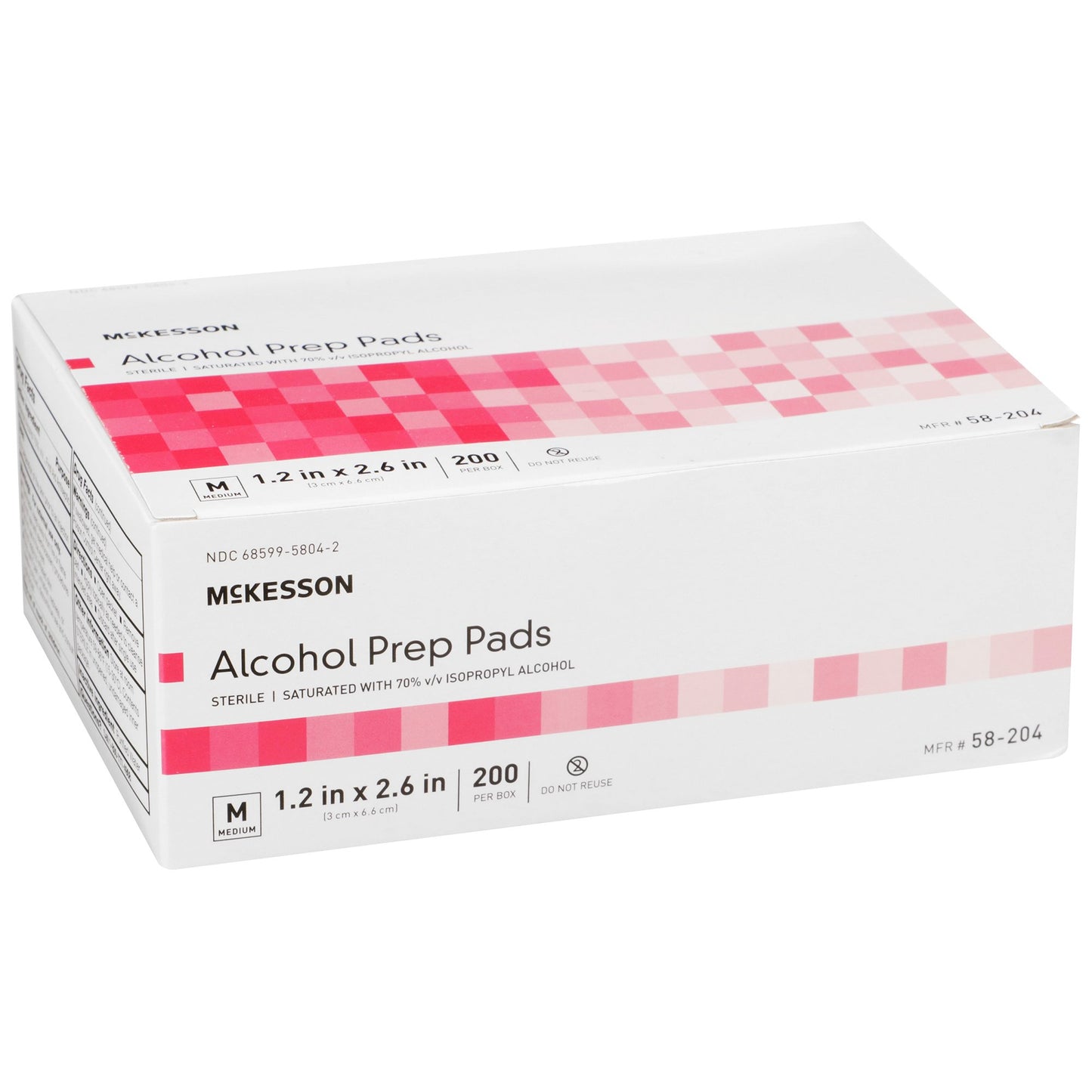McKesson Alcohol Prep Pad, Isopropyl Alcohol, 70%, Medium by McKesson Brand product image - view 4